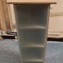 Stylish Tall Cabinet / Shelving Unit with Frosted Glass Door Image 2