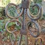 Wrought iron floor lamp base Image 4