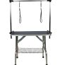 BRAND NEW Foldable Pet Grooming Bracket Stainless Steel Pet Grooming Table For Small Pet Operating Table Rubber Surface Bath Desk Image 3