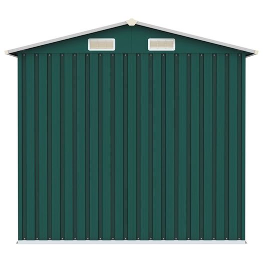 Garden Shed Green 205x129x183 cm Galvanised Steel