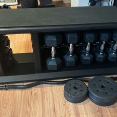 techno gym weights and bench
