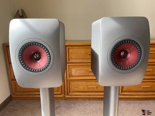 KEF LS50 Meta - Titanium as new pristine legendary LS50 bookshelf loudspeaker. Equipped with the 12th generation Uni-Q