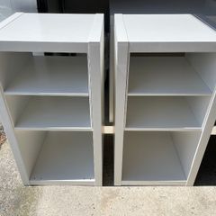 IKEA Kallax Pair With Inserts (Like New)