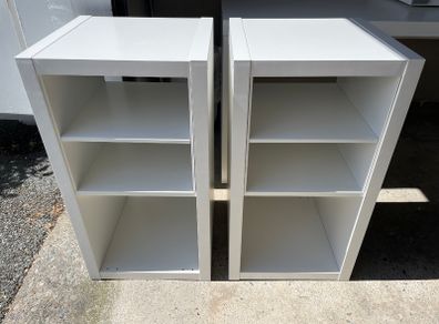 IKEA Kallax Pair With Inserts (Like New)