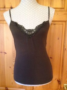 Size 8-10 Chocolate Brown Cami
