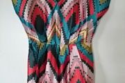 Multi coloured v neck dress