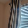 Black Metal Curtain Pole & Tiebacks Image 3