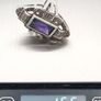 1930s Art Deco Silver Marcasite Cocktail Ring Image 9