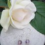 Sterling silver/Amethyst earrings.Lavender Amethyst,Gift. Image 3
