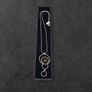 Vintage 925 Sterling Silver Smoky Quartz Modernist Necklace Image 2
