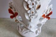 Antique Old Paris Porcelain Vase, White Gold, Brides Vase, Wedding Vase, 19th Century