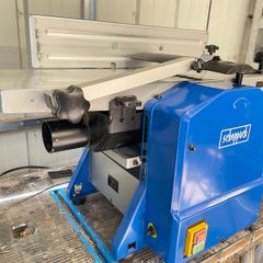 Scheppach HMS850 Planer Thicknesser, 1250W 8000rpm, 204mm Width, 120mm Height, Hand Crank Height Adjustment + new blades