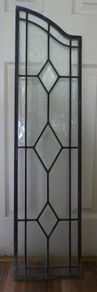Antique Stunning  Leaded Stained Glass Window Art 39" x 9,5"