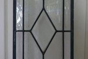 Antique Stunning  Leaded Stained Glass Window Art 39" x 9,5"