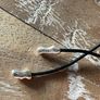 COS spherical black glass pendant necklace new Image 3