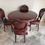 Antique Dining Table and Chairs Image 4