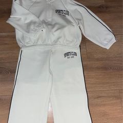 Brand New White Tracksuit Size 7-8