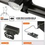 Bike Light, USB LED Rechargeable, Front and rear, Headlight Lamp Flashlight Cycling Safety Warning Light Image 8