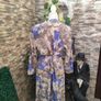 Blue and grey floral dress Image 7