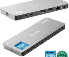 Plugable Thunderbolt 4 Docking Station for 4K Quad Monitors, 100W Laptop Charging