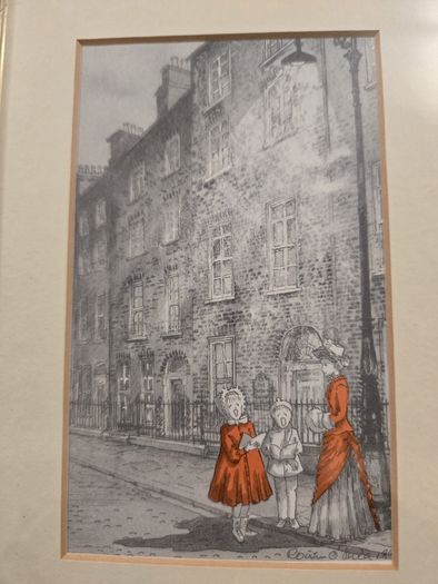 Framed Roisin O Shea Print 1991 Henrietta Street Dublin