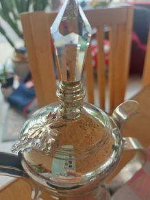 Silverplate Dallah Arabic Coffee Tea pot