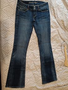 American Eagle Women Jeans Low-rise Boot Cut UK8
