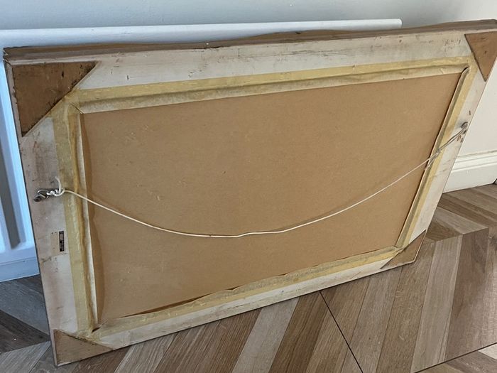 Vintage Large Rectangular Bevelled Mirror Circa 1990's