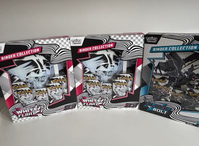 Pokemon Black Bolt + White flare binder collection