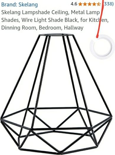 black lampshade
