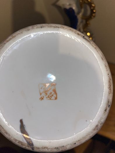 Pair of Antique porcelain vases late 19th century