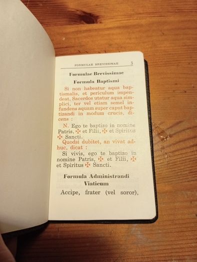 New Sick Call Ritual in Latin and English.A.