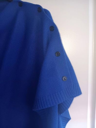 Vibrant Royal Blue Poncho