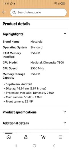 Motorola edge 60 fusion andoid phone