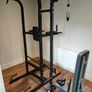 Power station Lat Pulldown with 40 kg of Weights Exercise Equipment and Bench and a 25 kg Power Bag Image 3
