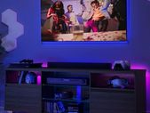 TV Cabinet with LED Lighting  TV Stand for TVs up to 70 Inches,