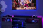 TV Cabinet with LED Lighting  TV Stand for TVs up to 70 Inches,