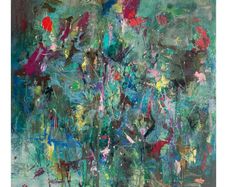 Large Original Floral  Painting Irish abstract art Warm Aesthetic