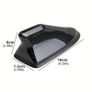 16cm Universal Carbon Fiber Look Car Roof Top Mount Shark Fin Aerial Antenna Toppers Auto Radio AM FM Antenna Signal Amplifier Image 2