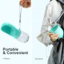 Dog Water Bottle Portable Dog Drinking Bottles for Walking Travel,Leak-Proof Puppy Water Dispenser & Feeder for Hiking, Camping, Outdoor Doggy Drinking Gift-350ml Image 6