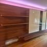 wall unit, made to fit a sitting room, in mint condition, fit with lights and glass doors, need gone asap Image 3