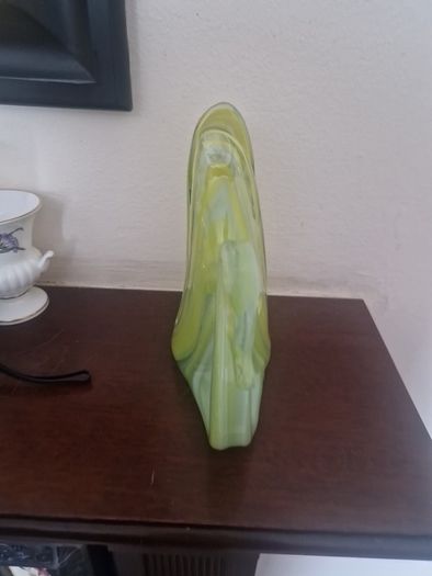 vintage glass swan