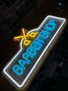 Large Barber Shop Neon Led Business