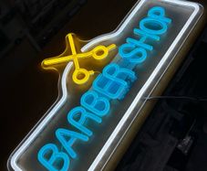 Large Barber Shop Neon Led Business