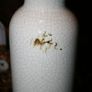 Vintage Large Crackle Vase 20" x 4" Image 5