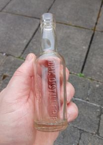 Cork vintage whiskey bottle