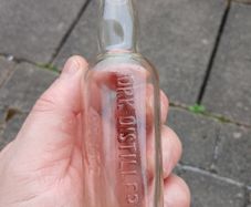 Cork vintage whiskey bottle