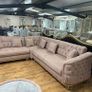 Luzia Cream & Beige Corner Sofa Bed + Matching Coffee Table Image 3