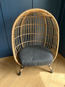 Kids wicker chair