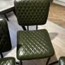 Cult furniture - green faux leather dining chairs Image 6
